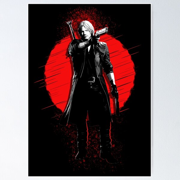 Dante, games, white hair, video games, capcom, devil may cry, guns, thorns,  anime, HD wallpaper