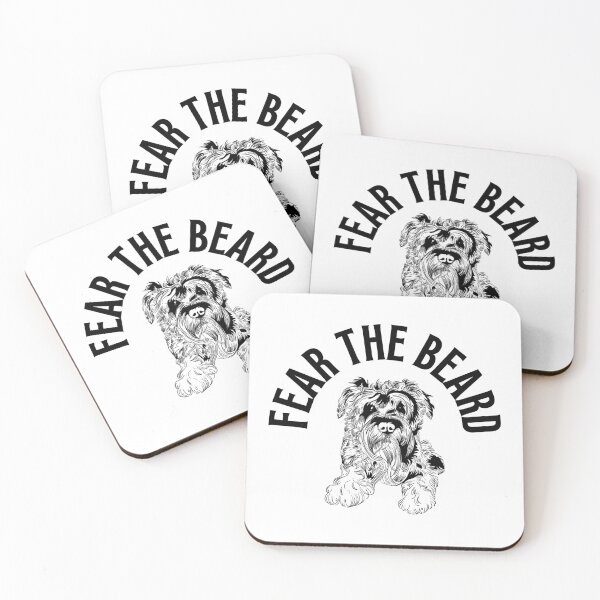 Item preview, Fear the Beard Schnauzer Dog Funny designed and sold by Mariano Topno.