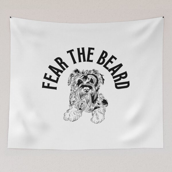Item preview, Fear the Beard Schnauzer Dog Funny designed and sold by Mariano Topno.