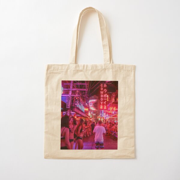 Soi Cowboy III in Bangkok Cotton Tote Bag