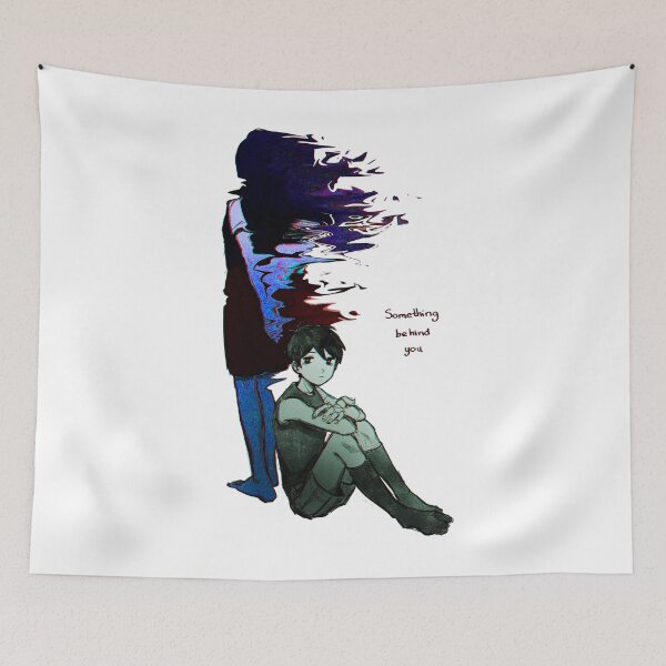 Item preview, omori Tshirt - some thing behind you fanart - omori game sticker  designed and sold by bonnybazooka.