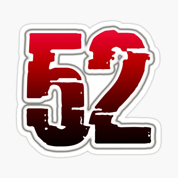 Lucky Number 52 Stickers for Sale | Redbubble