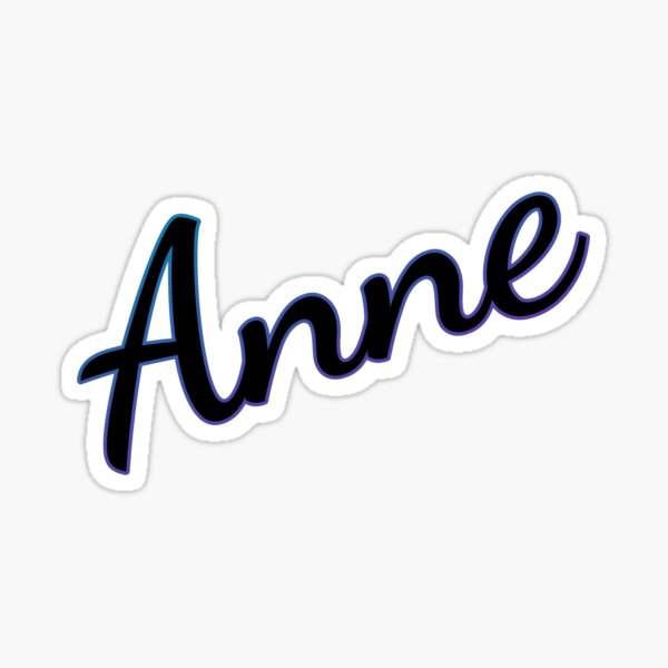 Anne Sticker For Sale By Artpop88 Redbubble