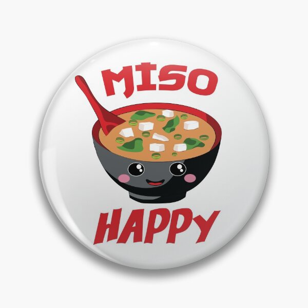 Item preview, Miso Happy - Funny Japanese Food designed and sold by TheInkElephant.