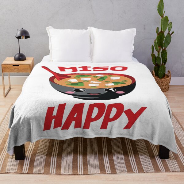 Item preview, Miso Happy - Funny Japanese Food designed and sold by TheInkElephant.