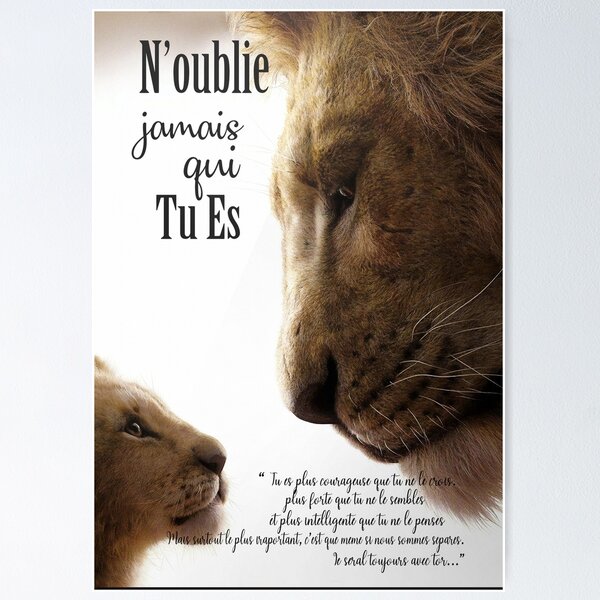 Affiche du film Le roi lion - Tableau cinéma