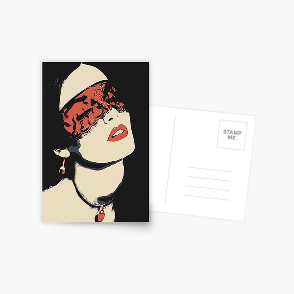BDSM love - sensual bondage play Postcard