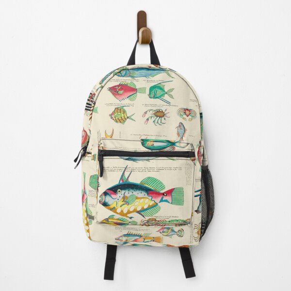 Item preview, Multicolor Vintage Fish And Sea Life Pattern designed and sold by artsandsoul.