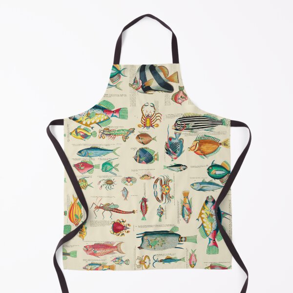 Item preview, Multicolor Vintage Fish And Sea Life Pattern designed and sold by artsandsoul.