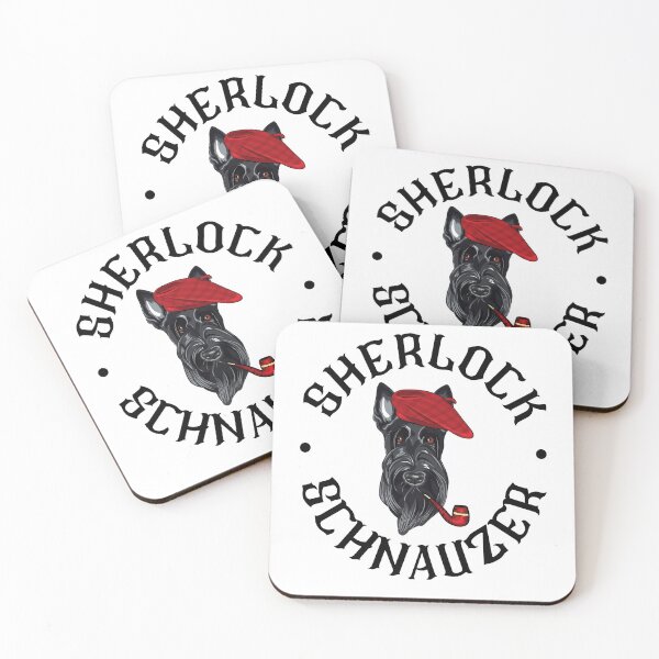 Item preview, Sherlock Schnauzer Drahthaar Funny designed and sold by Mariano Topno.