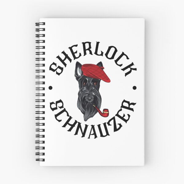 Item preview, Sherlock Schnauzer Drahthaar Funny designed and sold by Mariano Topno.