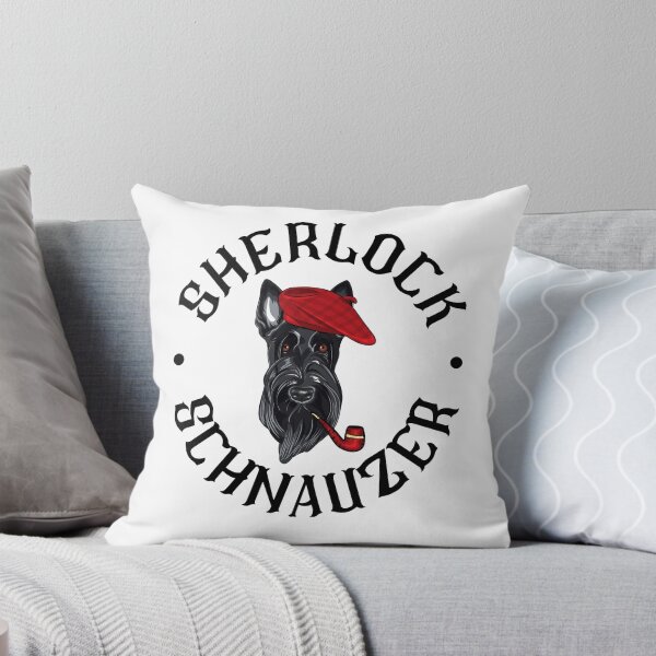 Item preview, Sherlock Schnauzer Drahthaar Funny designed and sold by Mariano Topno.