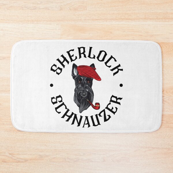 Item preview, Sherlock Schnauzer Drahthaar Funny designed and sold by Mariano Topno.