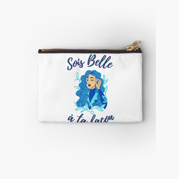 Item preview, Be beautiful in your own way - popular french quotes theme gifts (blue) designed and sold by RebelliousRosee.