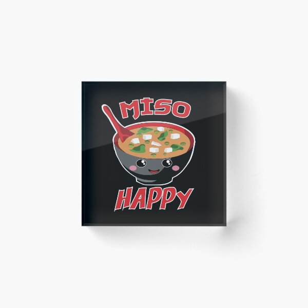 Item preview, Miso Happy - Funny Japanese Food designed and sold by TheInkElephant.