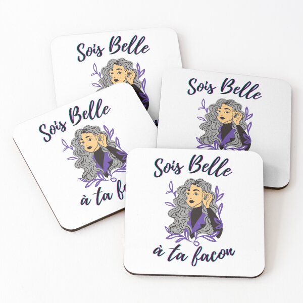 Item preview, Be beautiful in your own way - popular french quotes theme gifts (black) designed and sold by RebelliousRosee.