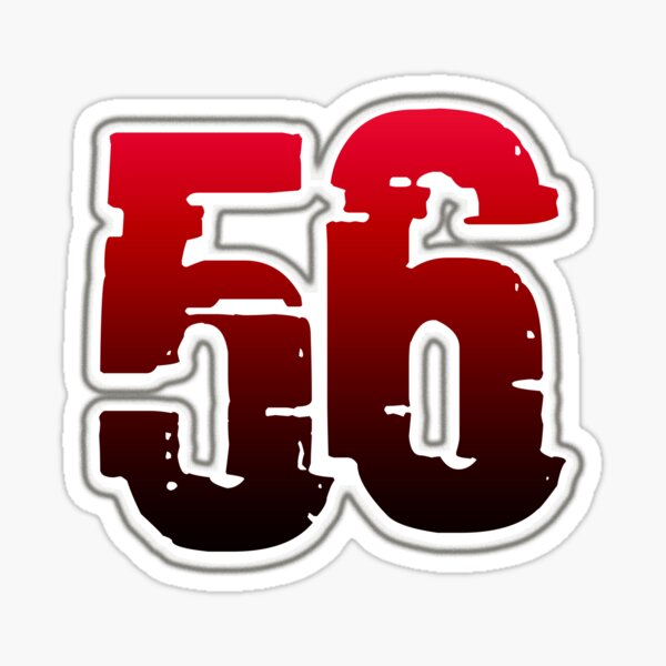 Mark Buehrle #56 Jersey Number Sticker for Sale by StickBall