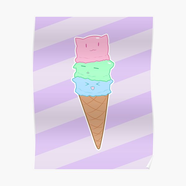 Kitty Cream Poster
