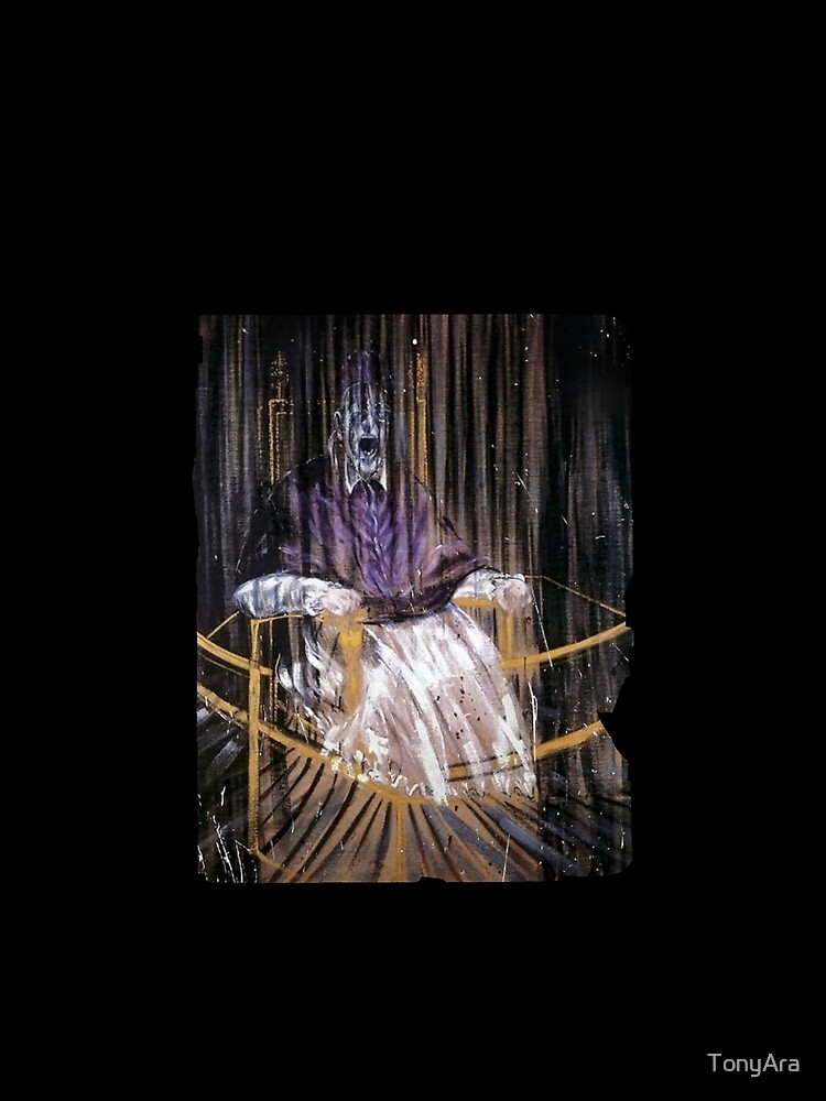 Thumbnail 5 of 5, Graphic T-Shirt, Study after Velázquez's Portrait of Pope Innocent X by Francis Bacon designed and sold by TonyAra.