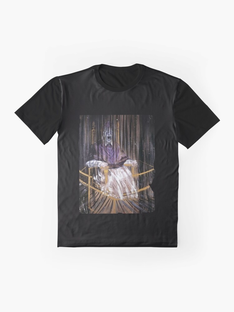 Thumbnail 4 of 5, Graphic T-Shirt, Study after Velázquez's Portrait of Pope Innocent X by Francis Bacon designed and sold by TonyAra.