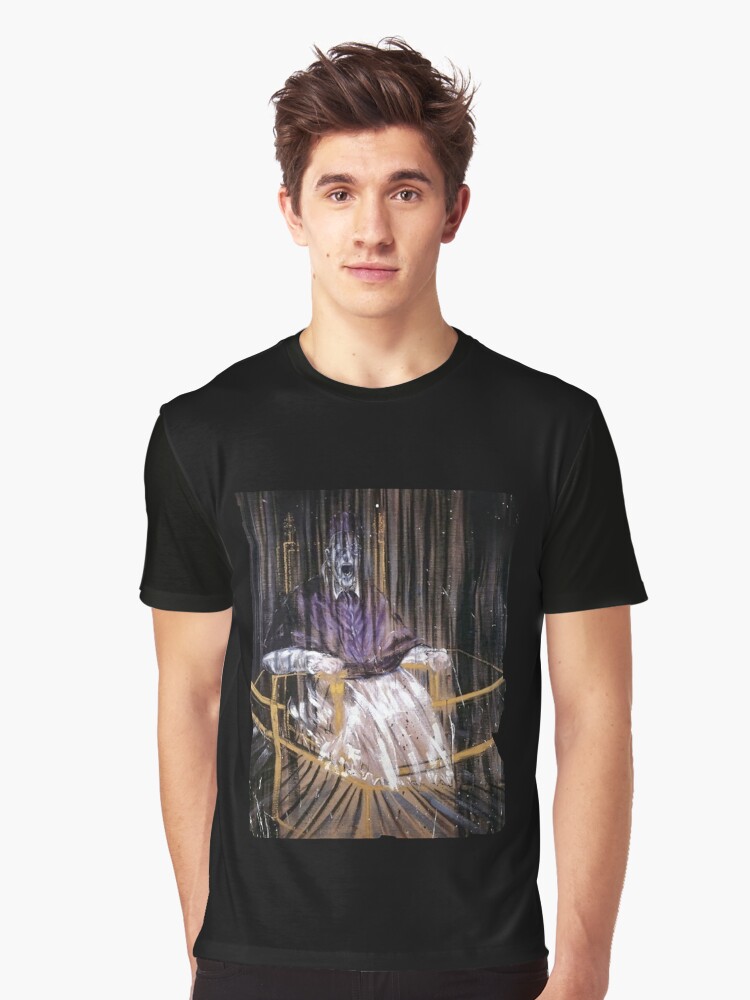 Thumbnail 1 of 5, Graphic T-Shirt, Study after Velázquez's Portrait of Pope Innocent X by Francis Bacon designed and sold by TonyAra.