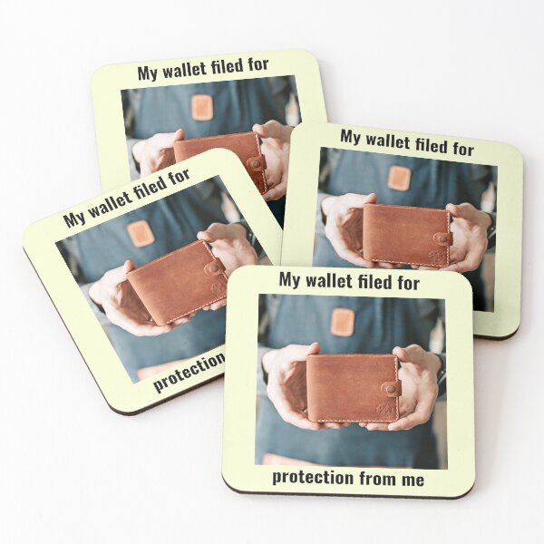 Item preview,  " Wallet filed for protection" (black text). designed and sold by skoumpourdides.