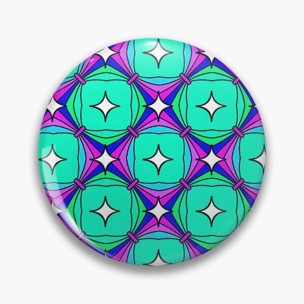 Item preview, Block Chain Blue Green Purple with Twinkles Pattern designed and sold by Sector18.