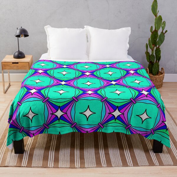 Item preview, Block Chain Blue Green Purple with Twinkles Pattern designed and sold by Sector18.
