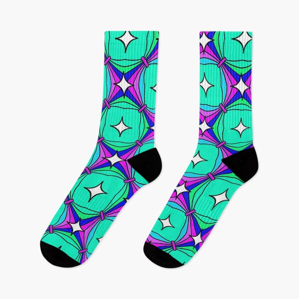 Item preview, Block Chain Blue Green Purple with Twinkles Pattern designed and sold by Sector18.