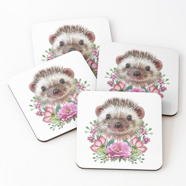 Artikelvorschau, Niedliche Hedgie - Igel - Echidna mit Blumen - Stachelschwein entworfen und verkauft von MerchActually.