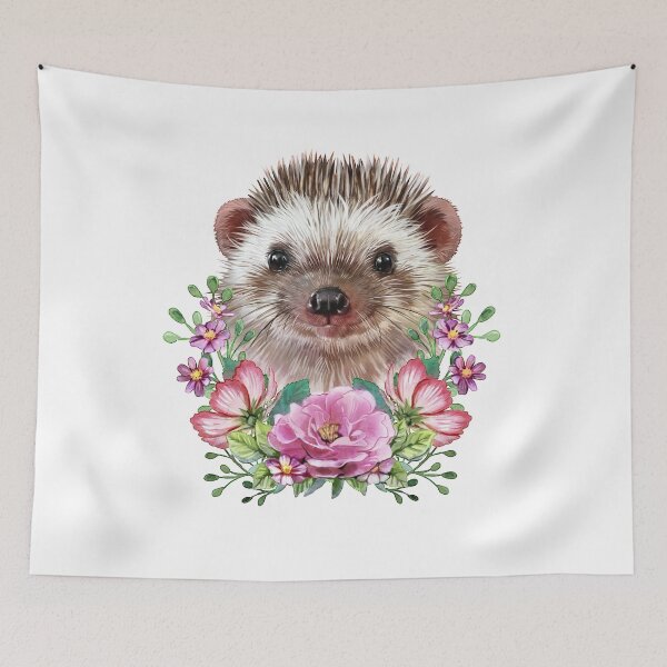 Artikelvorschau, Niedliche Hedgie - Igel - Echidna mit Blumen - Stachelschwein entworfen und verkauft von MerchActually.