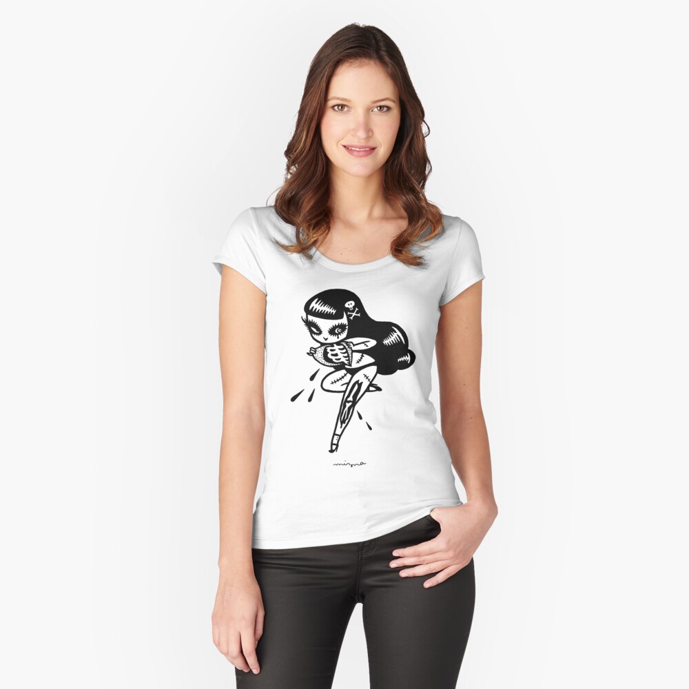 Item preview, Fitted Scoop T-Shirt designed and sold by MiznaWada.