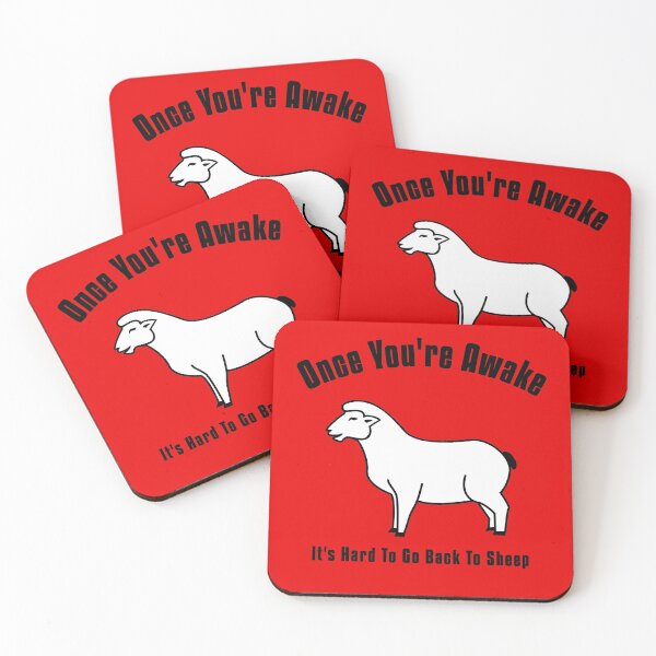 Item preview, You are Awake Its Hard To Go Back To sheep, Sheeple designed and sold by ArtOfRebellion.