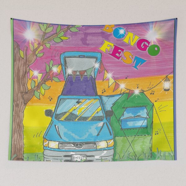 Item preview, Mazda Bongo Friendee Camper van Camping Festival designed and sold by INKIEFINGERS.