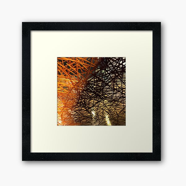 Oh the Tangled Web we Weave Framed Art Print