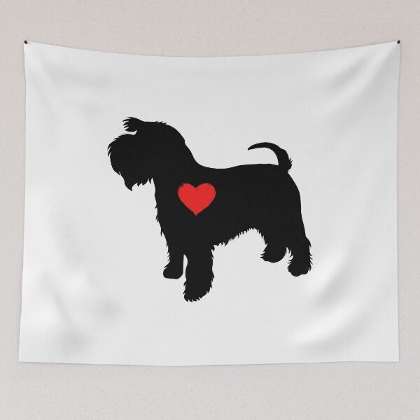 Item preview, Miniature Schnauzer Heart designed and sold by Mariano Topno.
