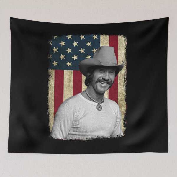 Item preview, Vintage American Flag Marty Robbins Legend designed and sold by ImogenLee.