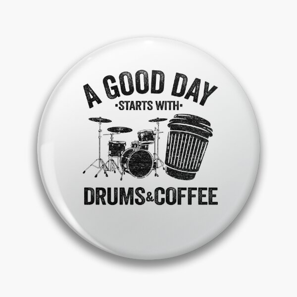 Item preview, A Good Day Starts With Drums & Coffee Drummer Gift Funny designed and sold by Stronzi.