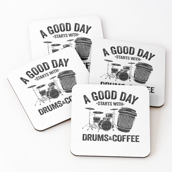 Item preview, A Good Day Starts With Drums & Coffee Drummer Gift Funny designed and sold by Stronzi.