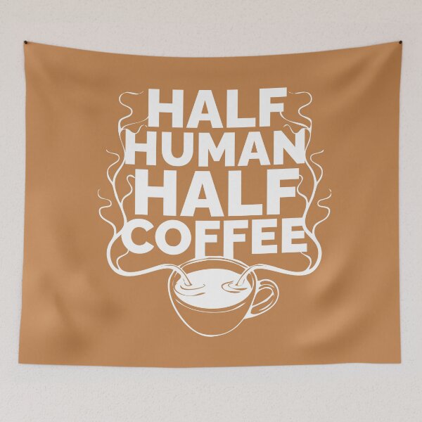 Artikelvorschau, Halb Mensch, halb Kaffee entworfen und verkauft von Rakuten Mallor.