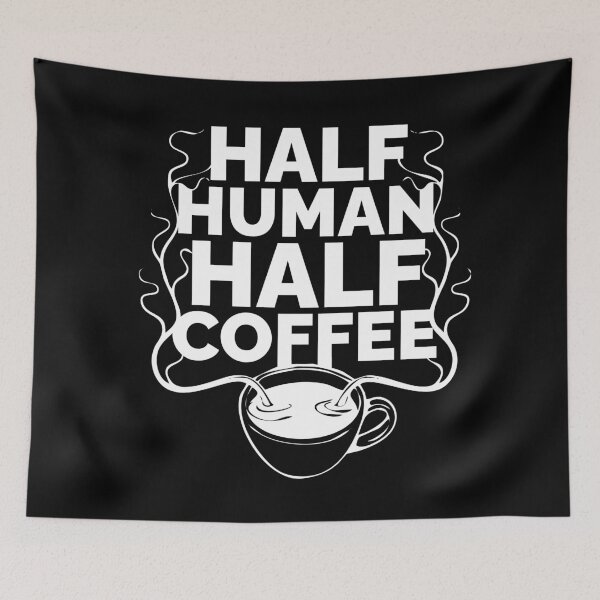 Artikelvorschau, Halb Mensch, halb Kaffee entworfen und verkauft von Rakuten Mallor.