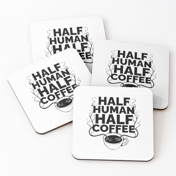 Item preview, Half human half coffee designed and sold by Rakuten Mallor.