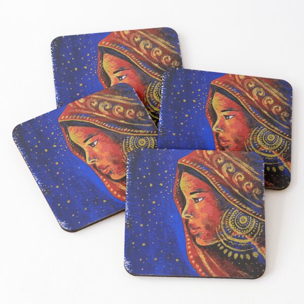Item preview, Tribal Indian Girl Traditional Acrylic Painting designed and sold by rohanch24.