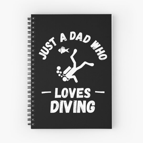 Item preview, Just a dad who loves scuba diving designed and sold by TheGreenGoat.