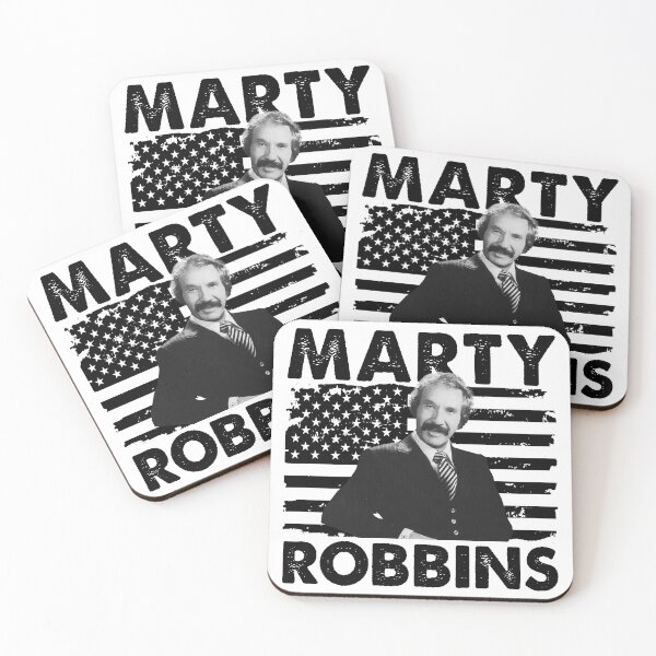 Item preview, Retro American Flag Marty Robbins Music Gift designed and sold by ImogenLee.