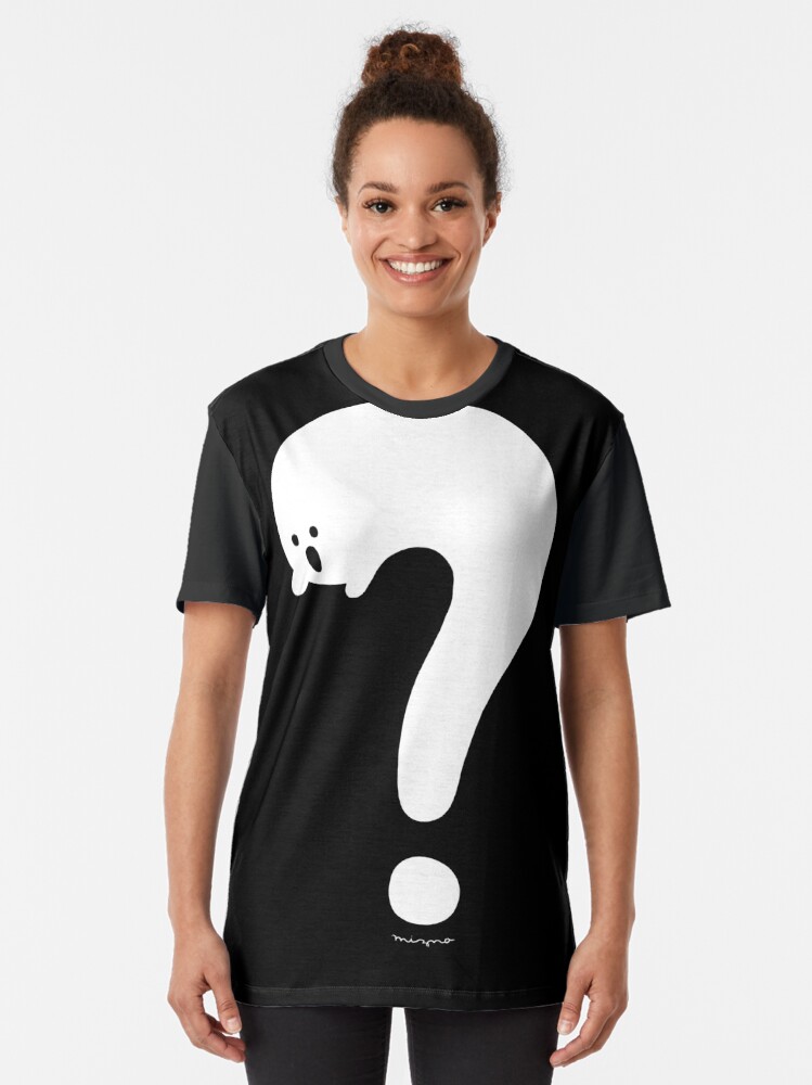 Thumbnail 2 of 5, Graphic T-Shirt, Mysterious Ghost - for dark color designed and sold by MiznaWada.