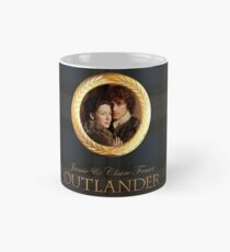 Jamie & Claire on Fraser plaid Mug