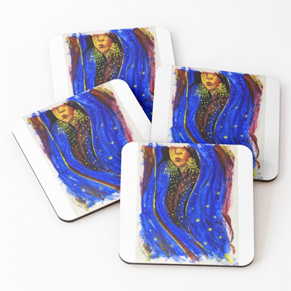 Item preview, Tribal Girl Saree Traditional Indian Acrylic Painting designed and sold by rohanch24.