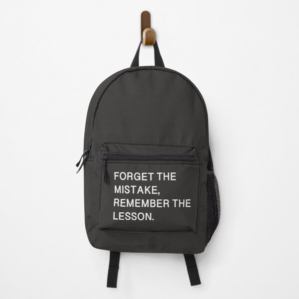 Item preview, saying / quote, forget the mistake, remember the lesson. designed and sold by Rainbowdog.