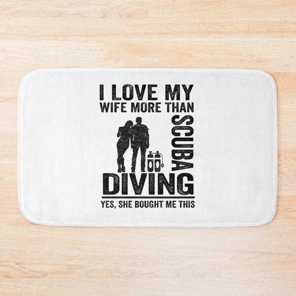 Item preview, I Love My Wife Funny Scuba Diving Dad Gift designed and sold by Stronzi.